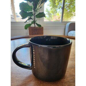 2013 Starbucks Gray Pewter Mirrored Coffee Cup Tea Mug | 14oz